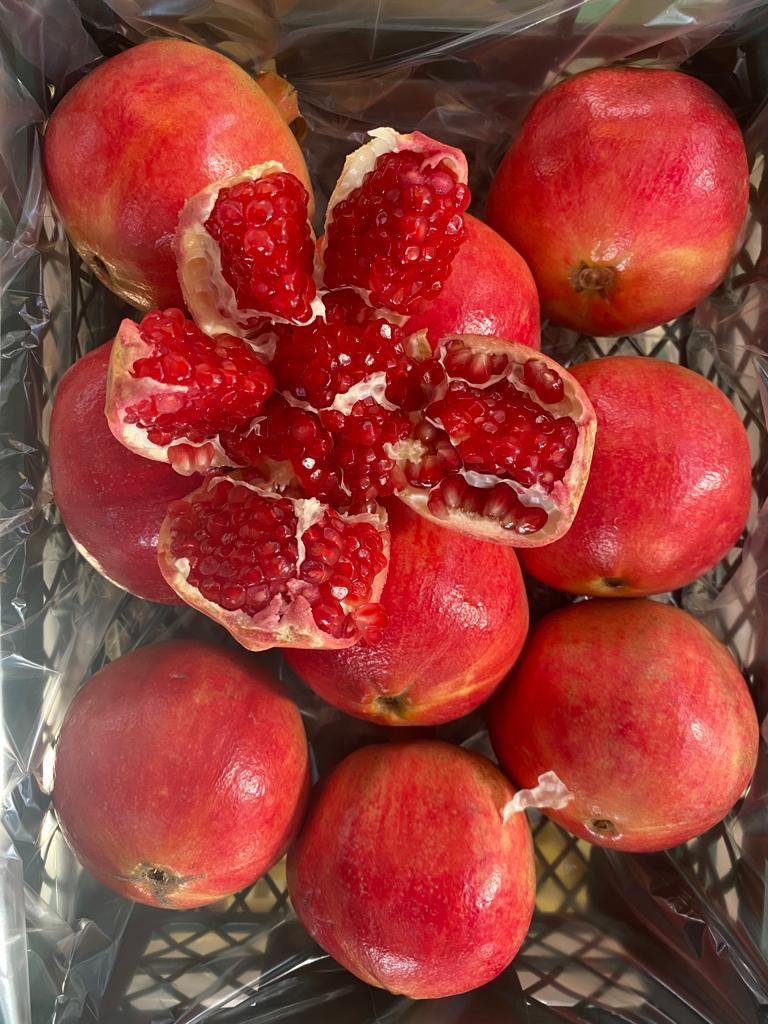 Open Top Carton Pomegranates Egypt